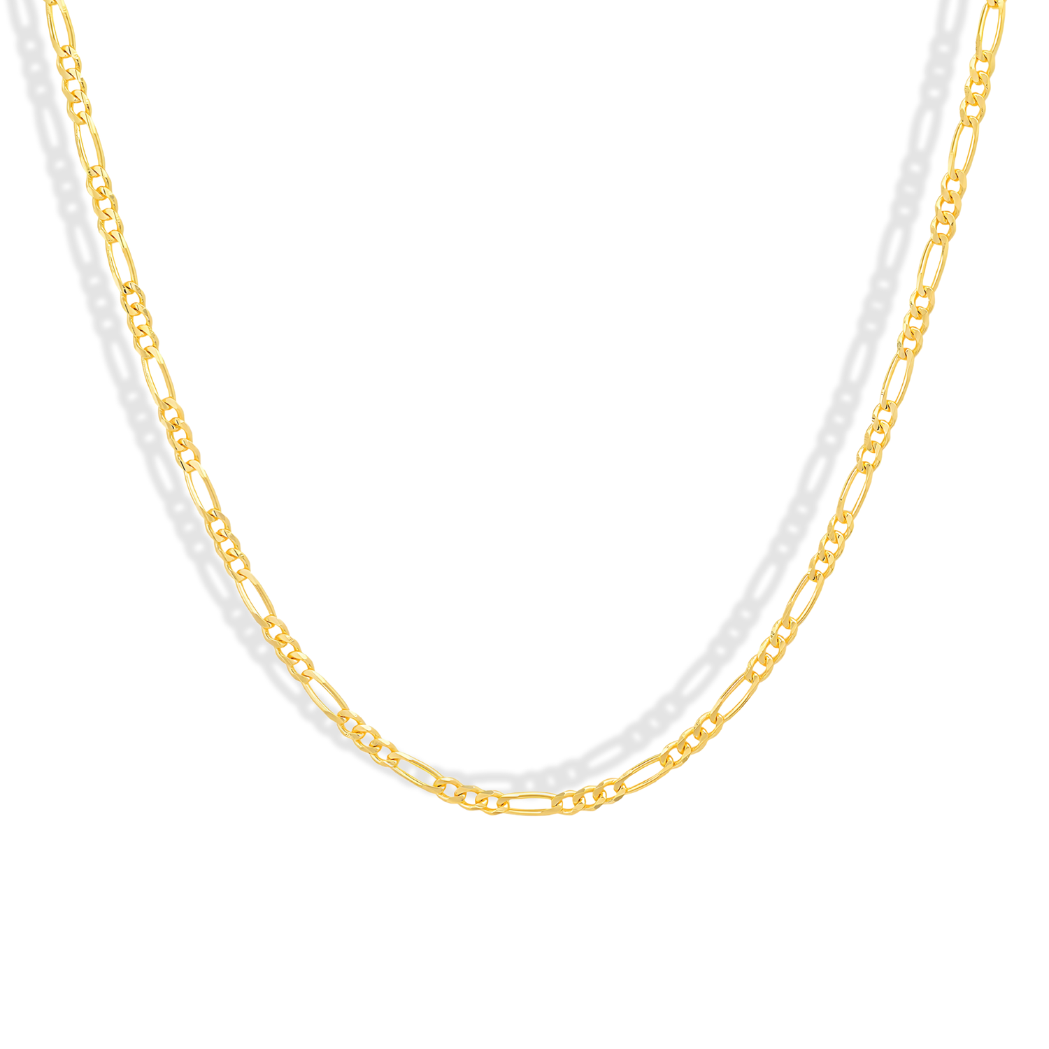 Figaro Chain Necklace 14K Gold is a classic design that blends elegance with modern style