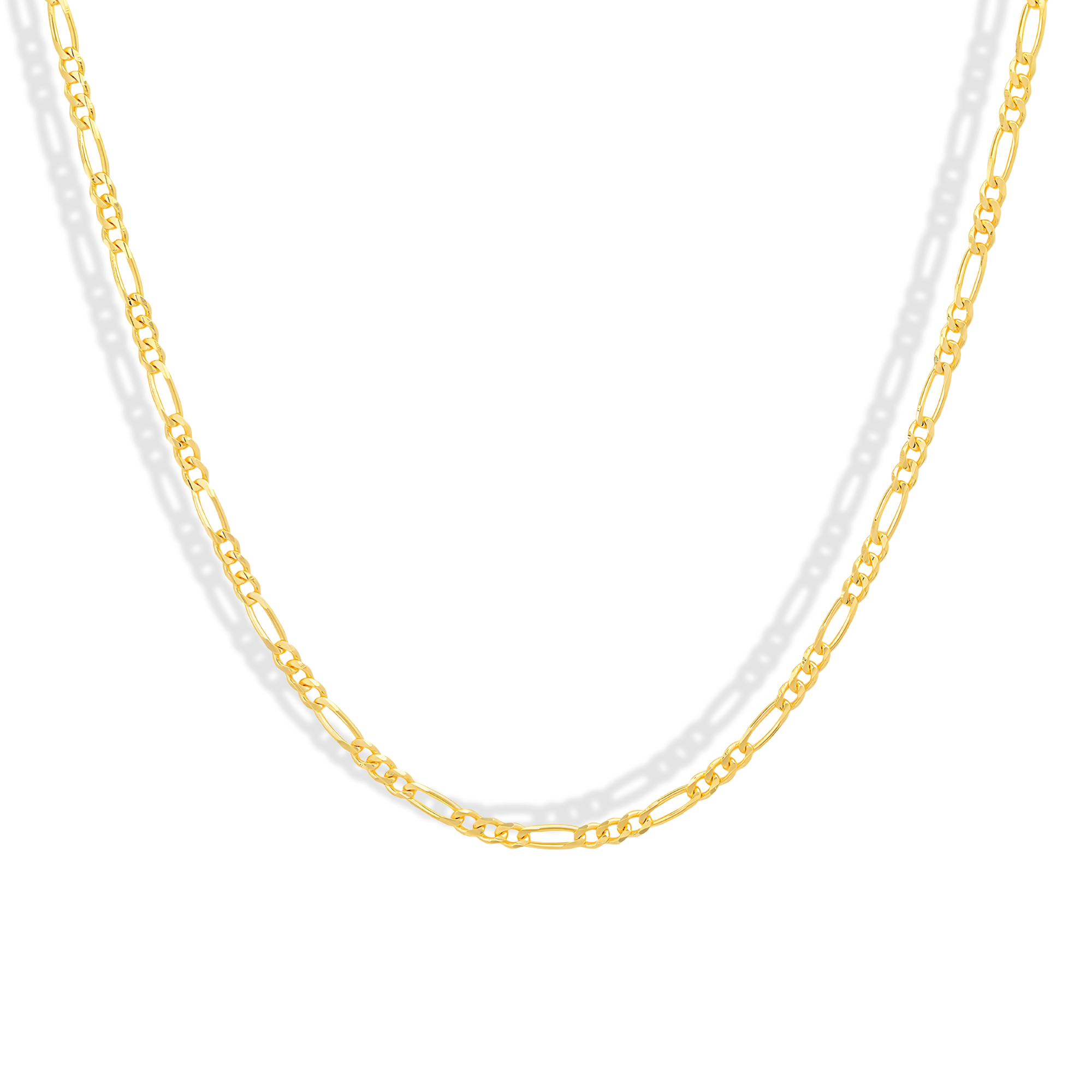 Figaro Chain Necklace 14K Gold is a classic design that blends elegance with modern style