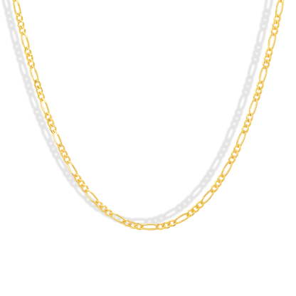 Figaro Chain Necklace 14K Gold is a classic design that blends elegance with modern style
