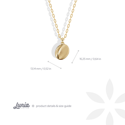 Fingerprint oval size: 16.25 mm tall and 13.14 mm wide, with inch equivalents