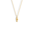Fish Pendant Necklace 14K Gold, scale texture running along the yellow gold body