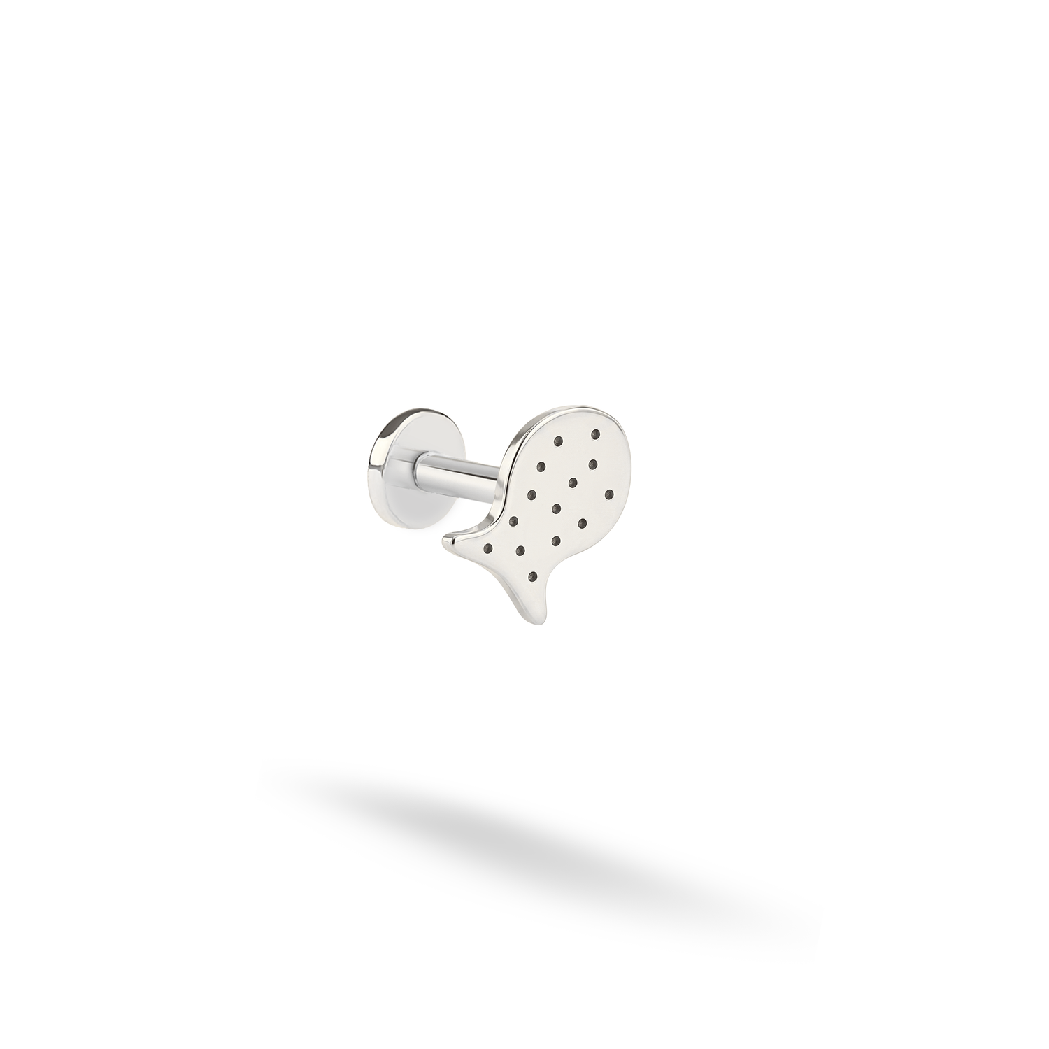 Fish Cracker Flatback Ear Piercing 14K Gold / Silver