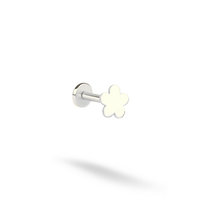 Flower Flatback Ear Piercing 14K Gold