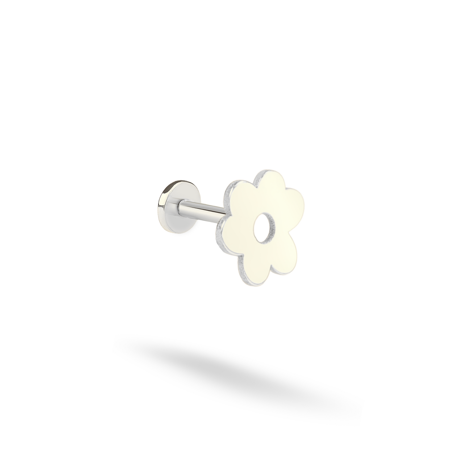 Flower Flatback Ear Piercing 14K Gold