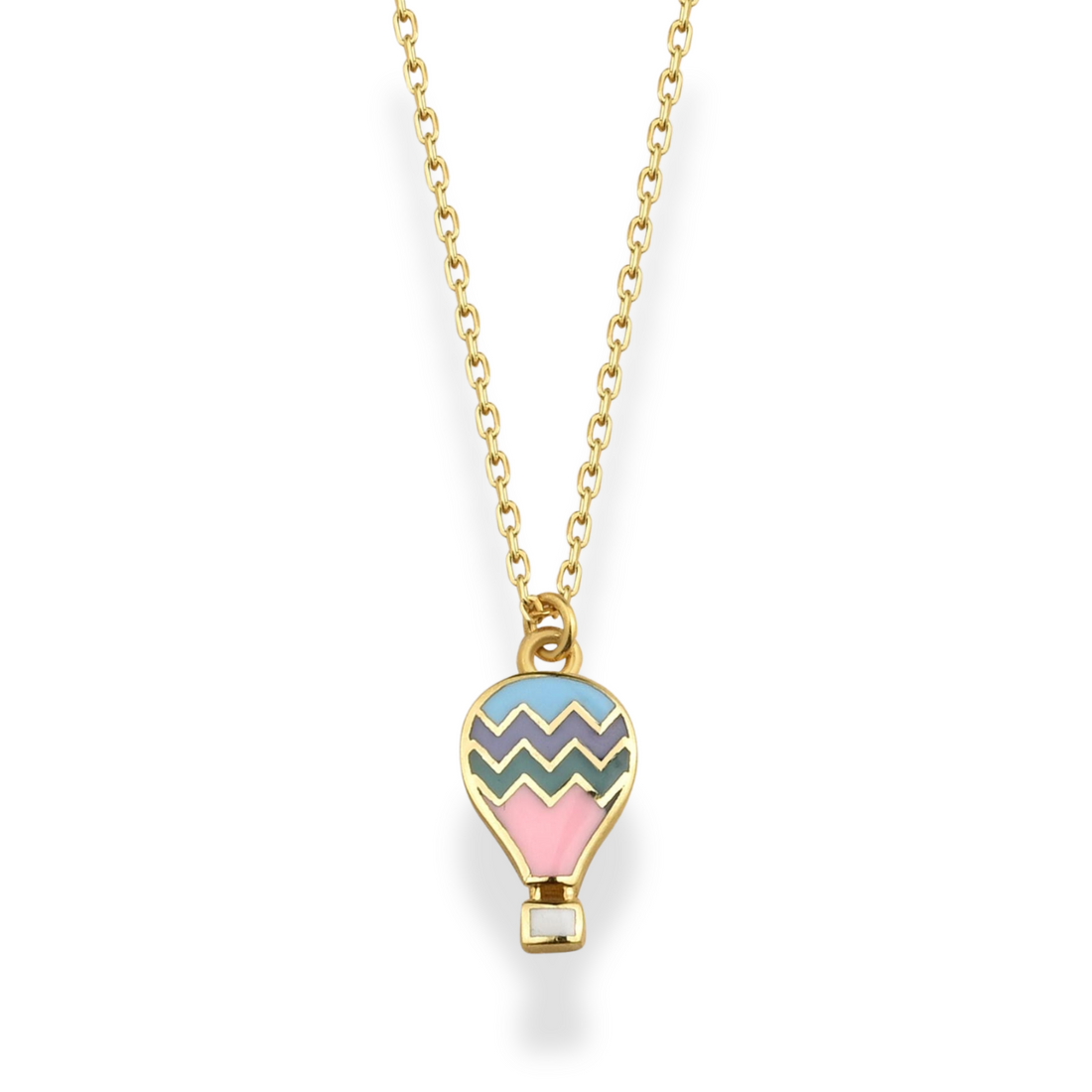 Flying Balloon Necklace 14K Gold