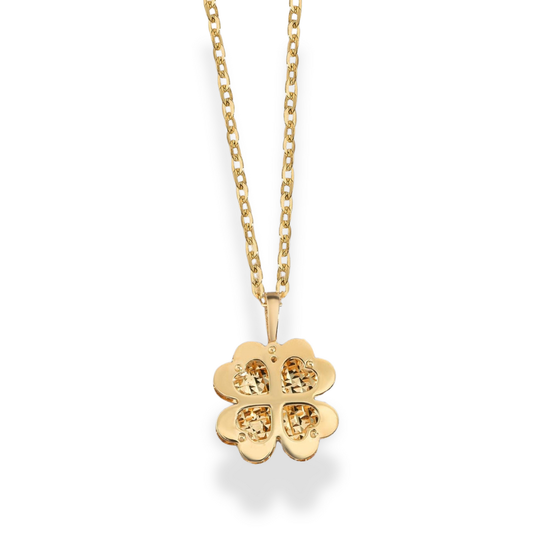 Four Leaf Clover Necklace 14k Gold