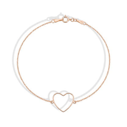 Frame Heart Bracelet 14K Gold / Silver