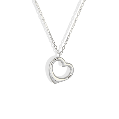 Frame Heart Love Necklace 14K Gold