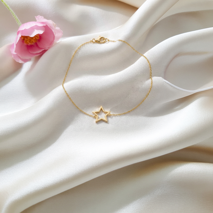 Frame Star Bracelet 14K Gold / Silver