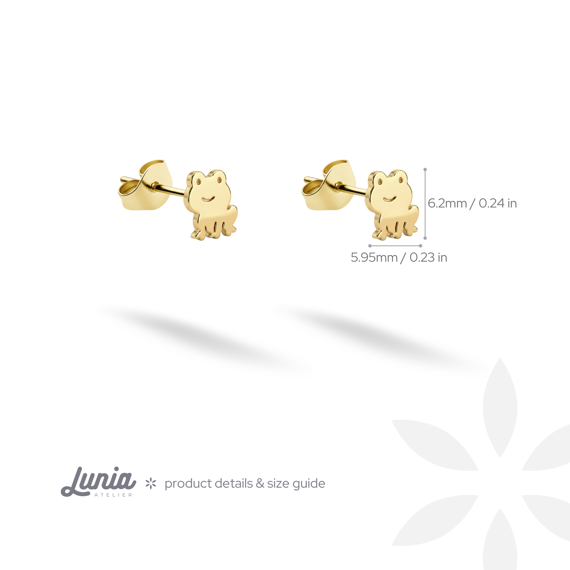 Frog Earrings 14K Gold / Silver