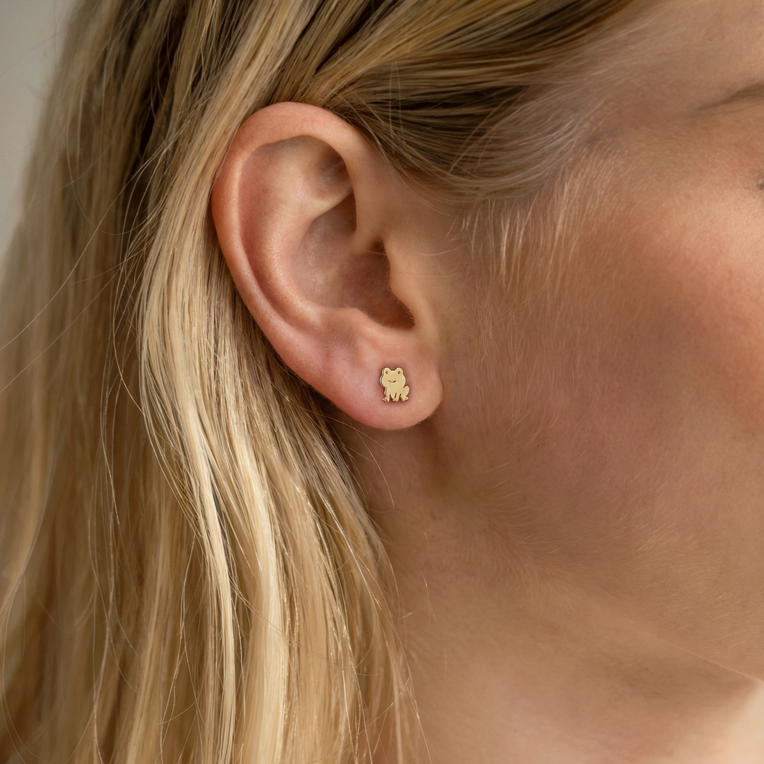 Frog Earrings 14K Gold / Silver