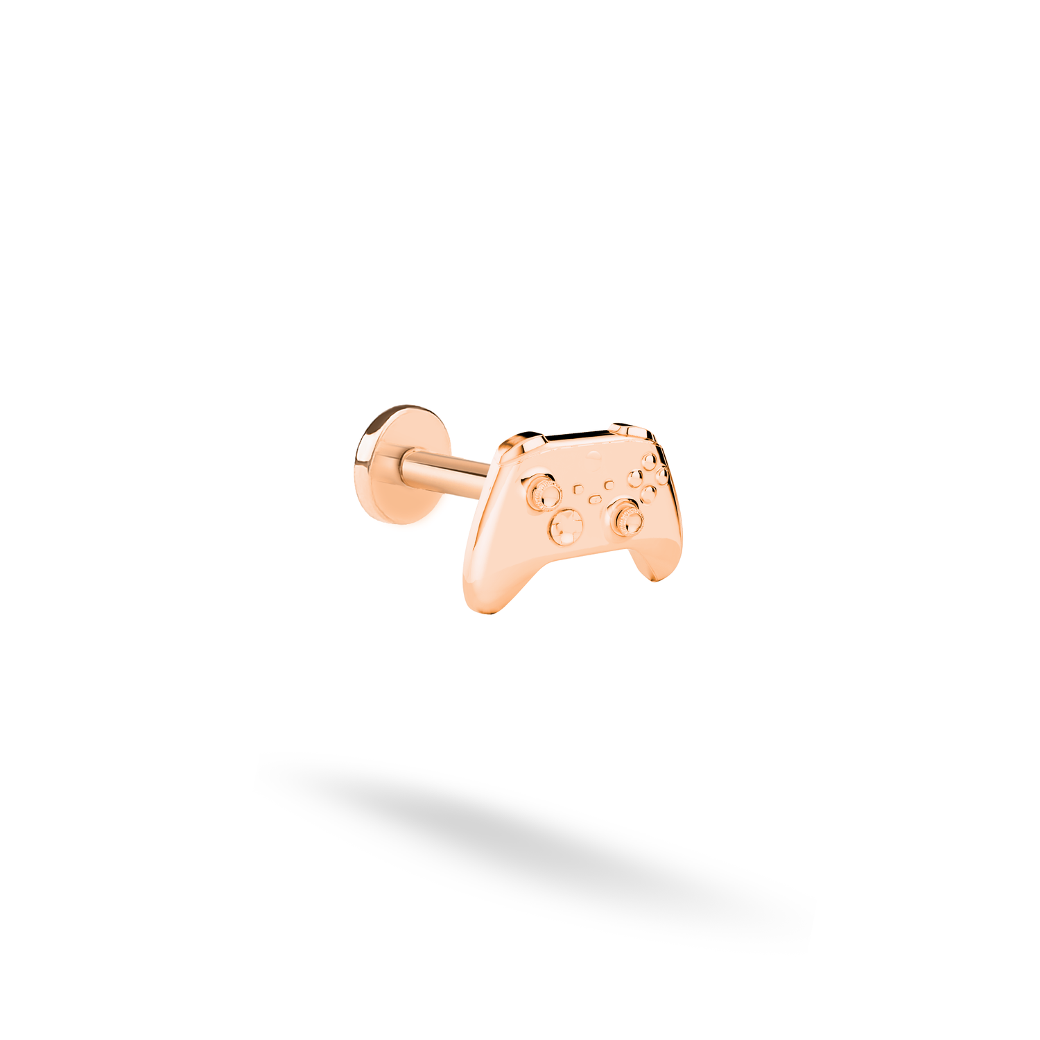Game Controller Flatback Ear Piercing 14K Gold / Silver
