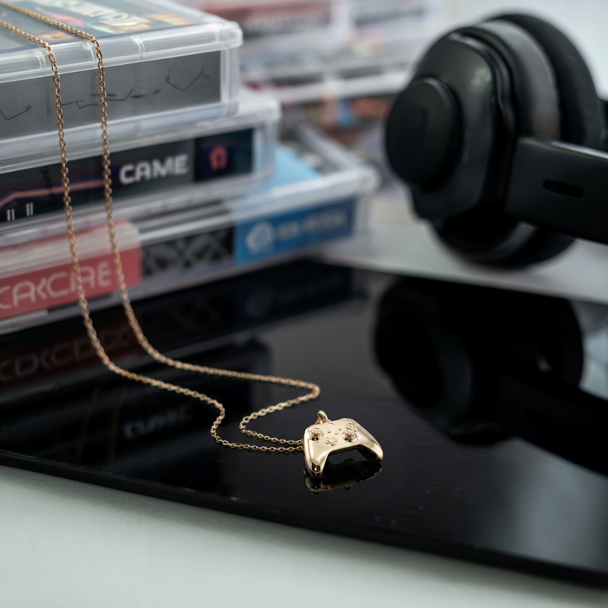 Game Controller Necklace 14K Gold / Silver