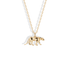 Geometric Panther Pendant Necklace 14K Gold wild animal panther necklace in detailed geometric design