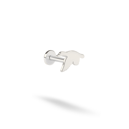 Goose Flatback Ear Piercing 14K Gold / Silver