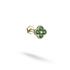 Green Four Flatback Ear Piercing 14K Gold with CZ Stone