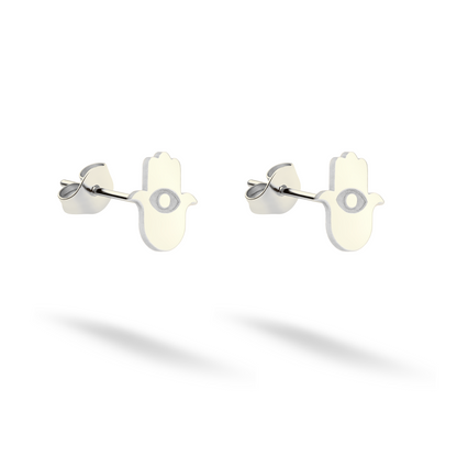 Hamsa Hand Earrings 14K Gold