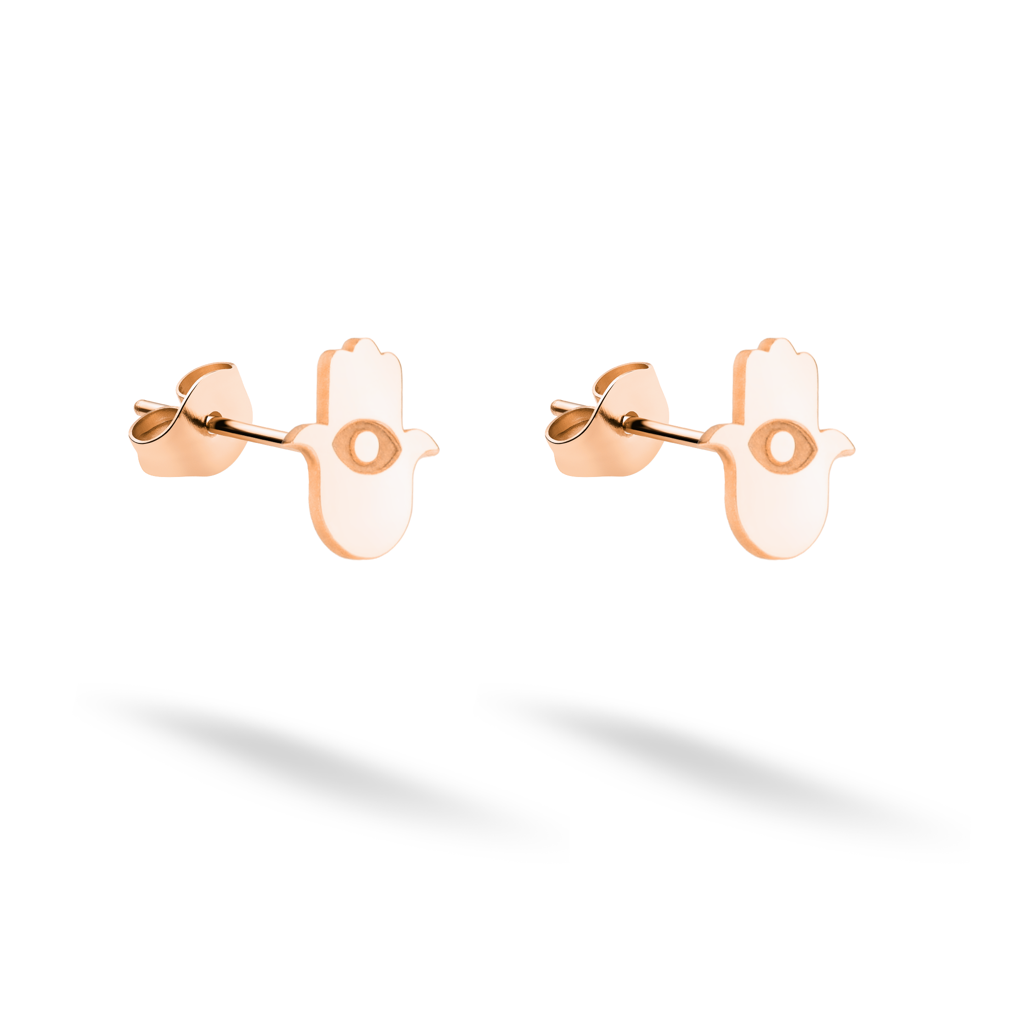 Hamsa Hand Earrings 14K Gold