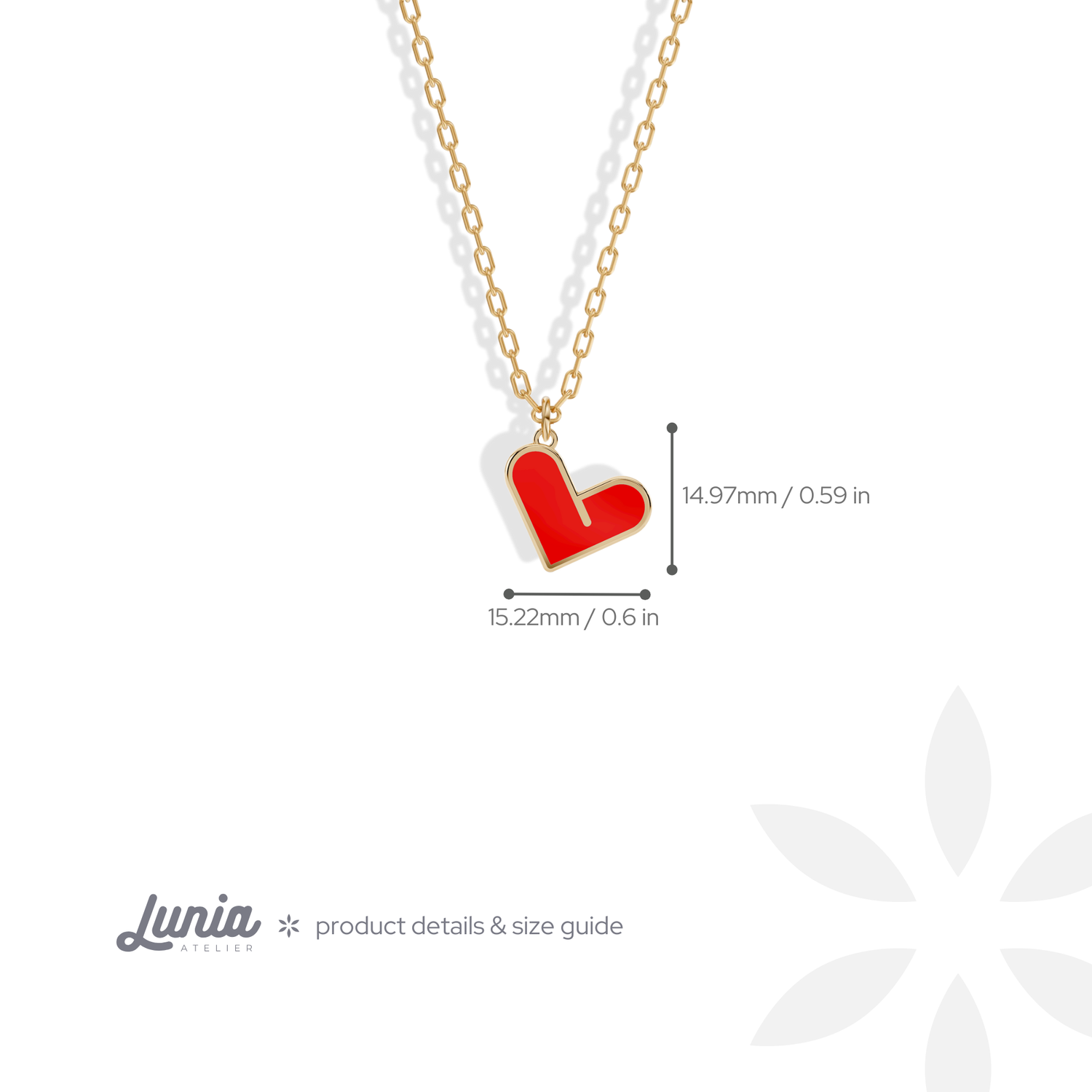 Heart Love Necklace 14K Gold / Silver