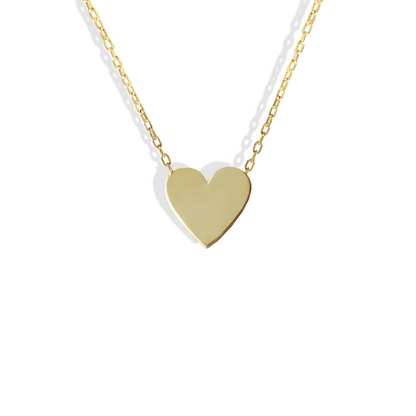 Delicate 14K Gold Heart Necklace