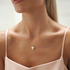 Heart Seashell Necklace 14K Gold