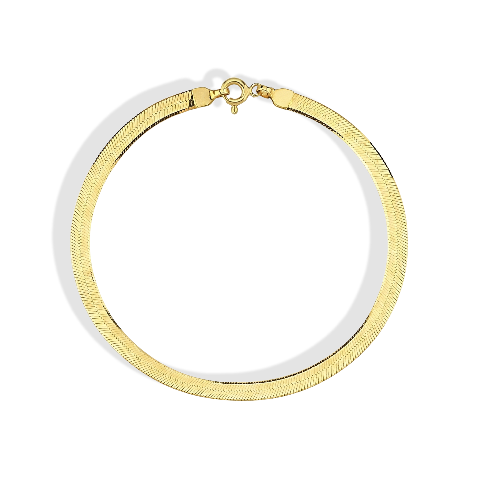Shining Wave Chain Bracelet 14K Gold