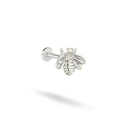 Honey Bee Flatback Ear Piercing 14K Gold