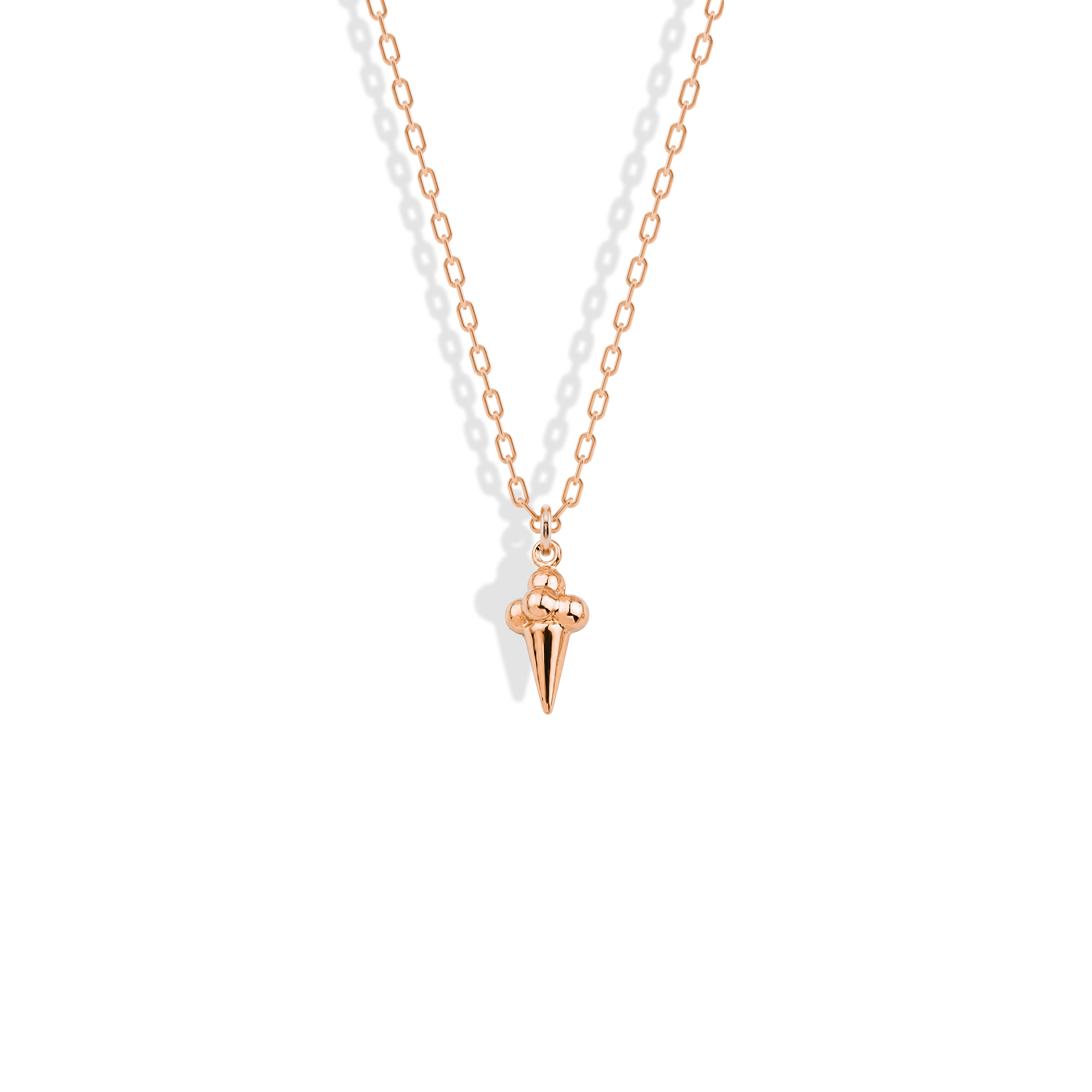 Ice Cream Pendant Necklace 14K Gold
