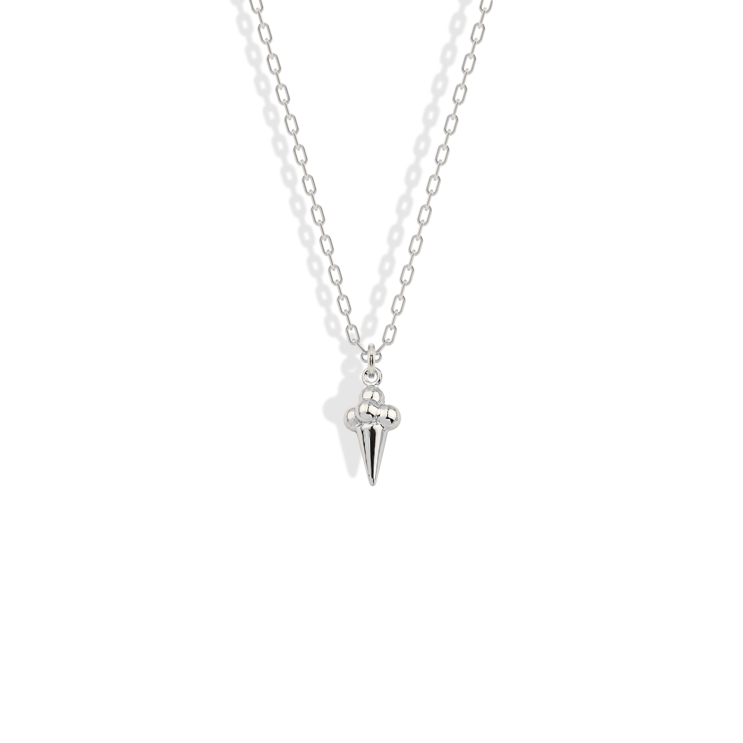Ice Cream Pendant Necklace 14K Gold