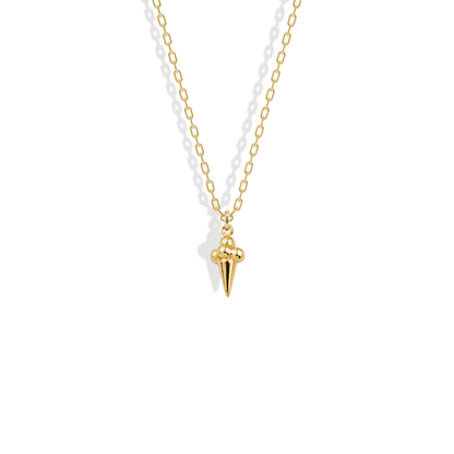 Ice Cream Pendant Necklace 14K Gold, a playful ice cream necklace and dessert jewelry piece, perfect as a sweet ice cream lover gift.