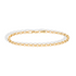 Interlocking Oval Rolo Chain Bracelet 14K Gold