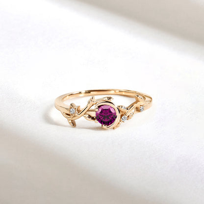 Ivy Pink Diamond Ring 14K Gold