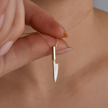Knife Necklace 14K Gold / Silver