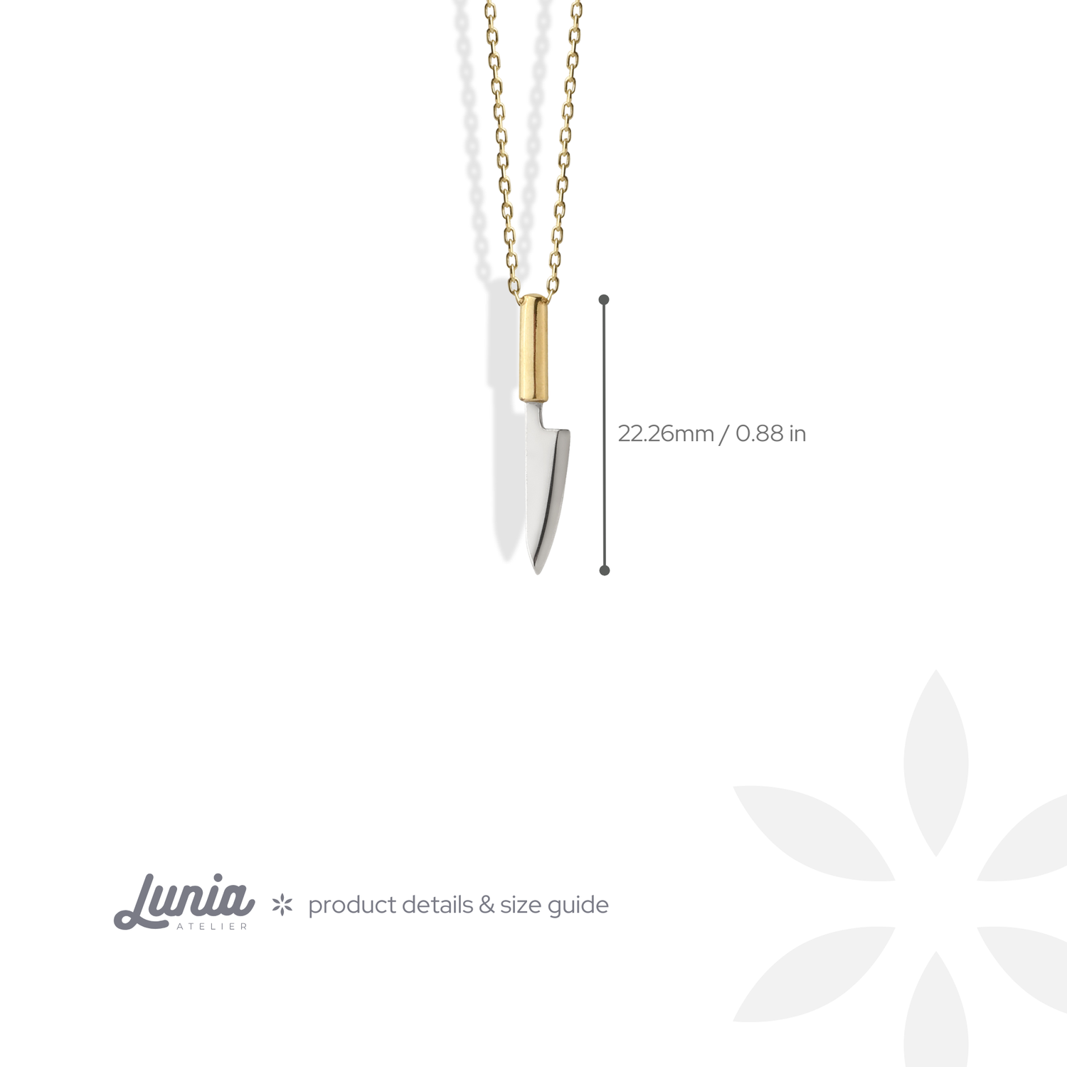 Knife Necklace 14K Gold / Silver