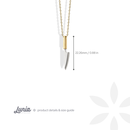 Knife Necklace 14K Gold / Silver