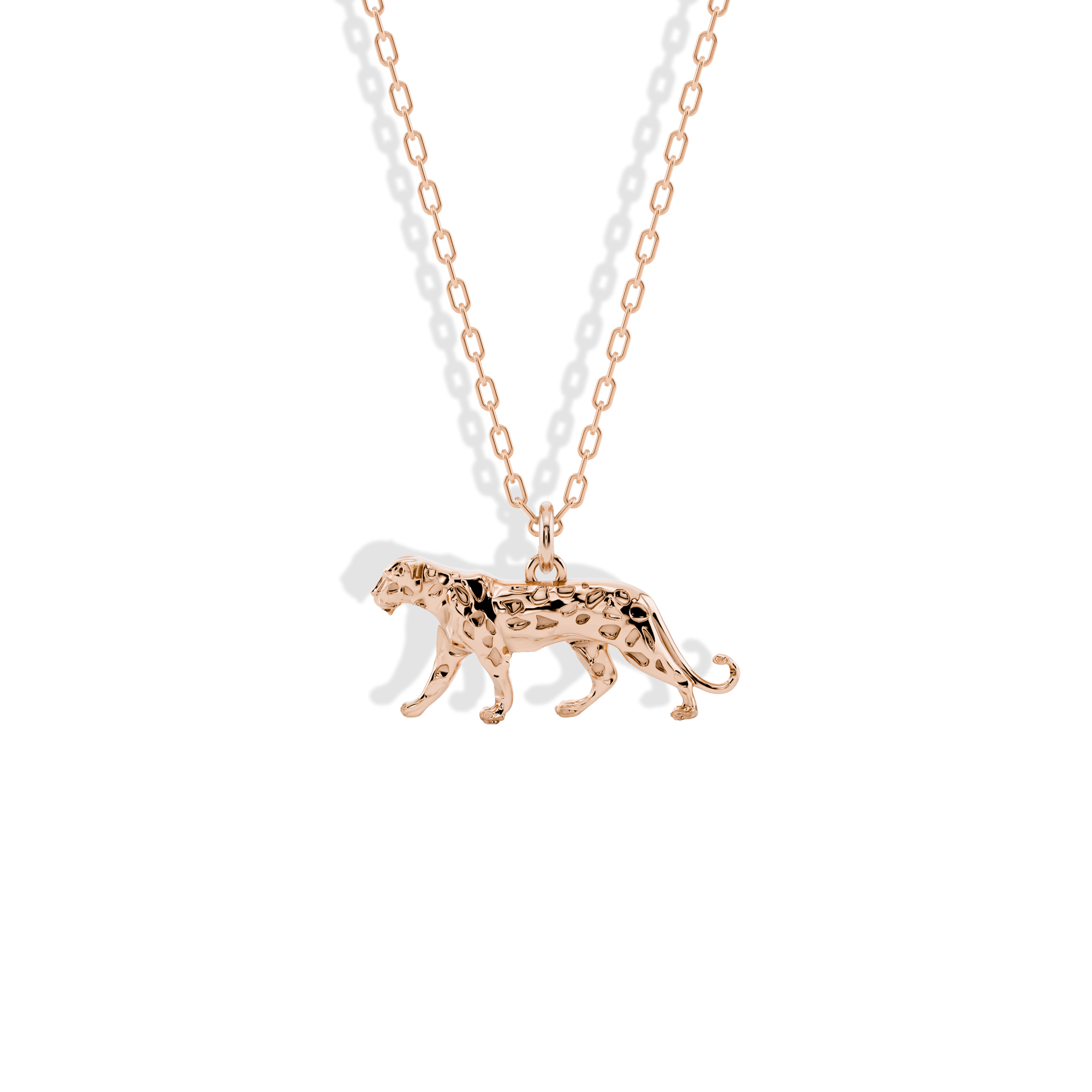 Leopard Pendant Necklace 14K Gold / Silver