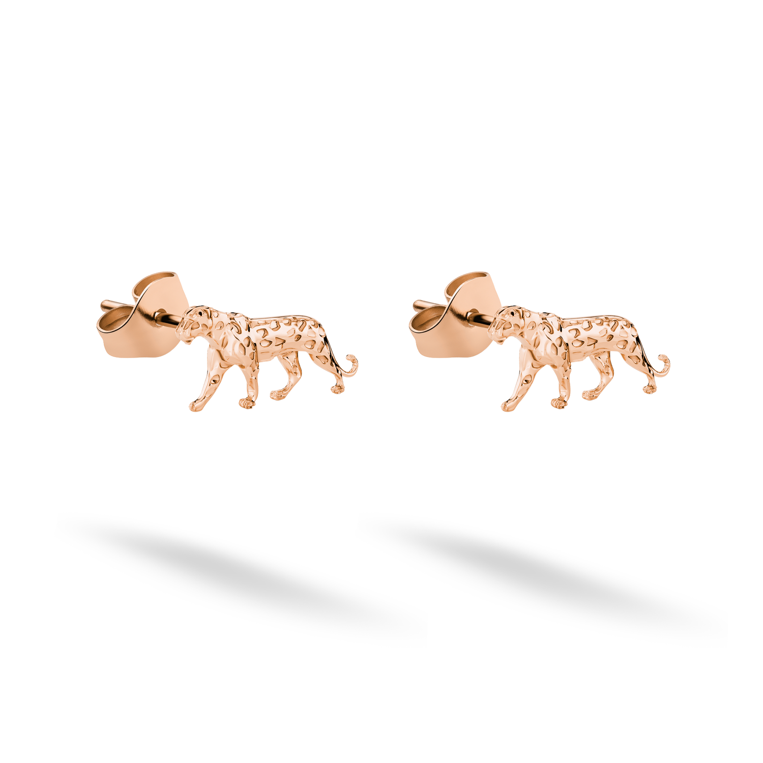 Leopard Stud Earrings 14K Gold / Silver