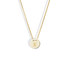 Letter Initial Charm Necklace 14K Gold