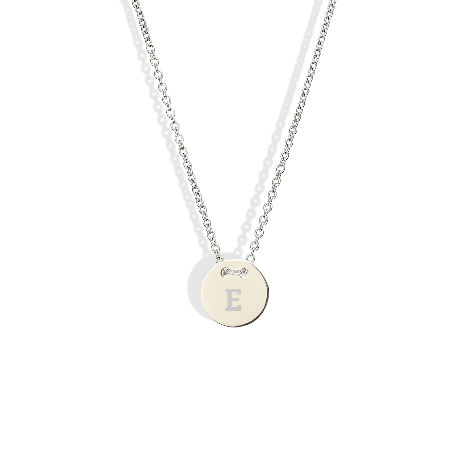 Letter Initial Charm Necklace 14K Gold