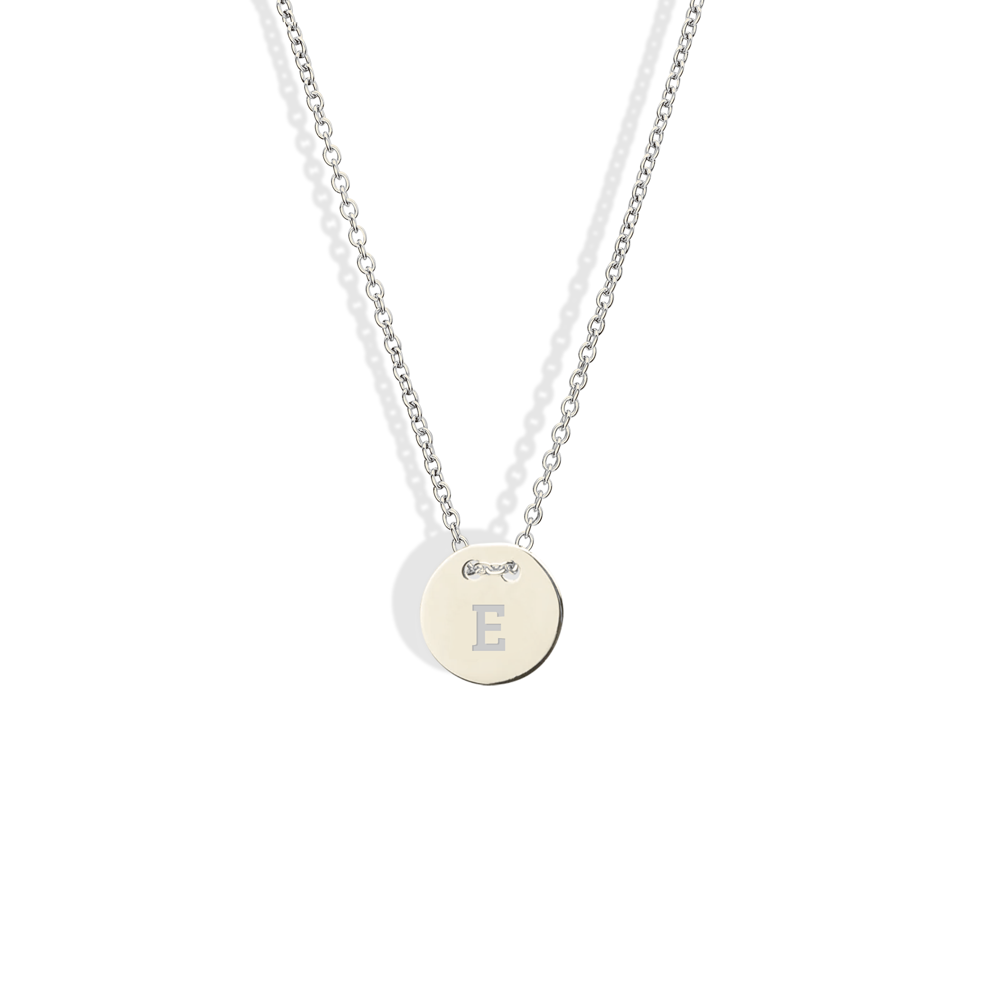 Letter Initial Charm Necklace 14K Gold