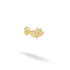 Lotus Flower Flatback Ear Piercing 14K Gold / Silver. Hand Made Lotus Jewelry featuring a delicate Flower Piercing design and elegant Lotus Stud.
