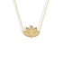 Lotus Textured Pendant Necklace in 14K Gold / Silver, a delicate gold pendant crafted for lovers of fine jewelry, dainty jewelry, and unique style.