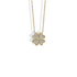 Lucky Clover with Stones Necklace 14K Gold / Silver hand crafted clover jewelry delicate clover necklace for everyday wear