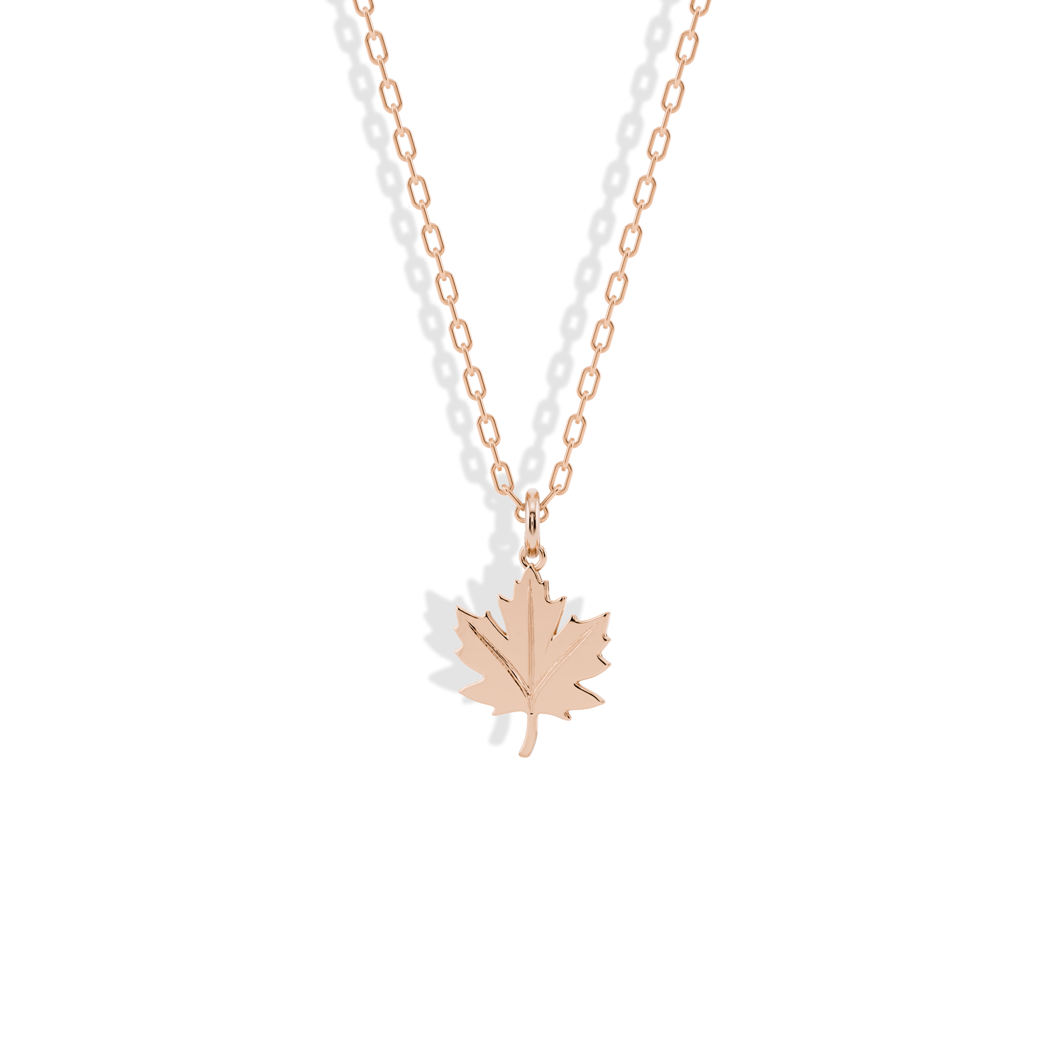 Maple Leaf Pendant Necklace 14K Gold / Silver