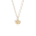 Maple Leaf Pendant Necklace 14K Gold detailed maple leaf pendant inspired by the Canadian maple symbol