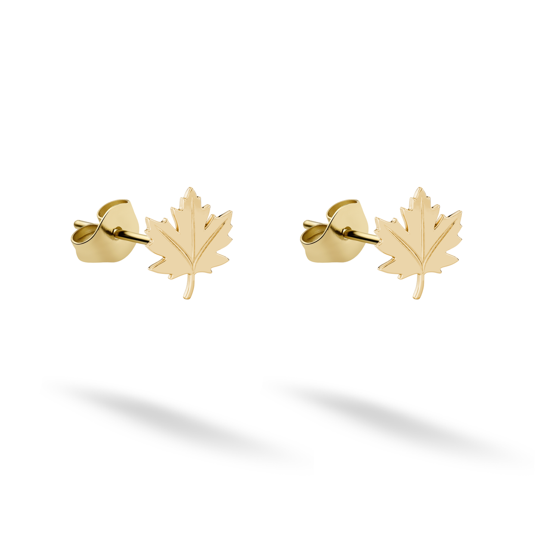 Maple Leaf Stud Earrings 14K Gold / Silver bring a delicate interpretation of nature-inspired design to your everyday style.