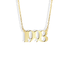 Custom 14K Gold Necklace with Your Special Year