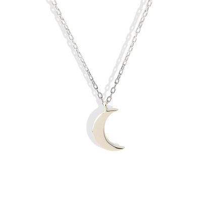 Mini Crescent Necklace 14K Gold