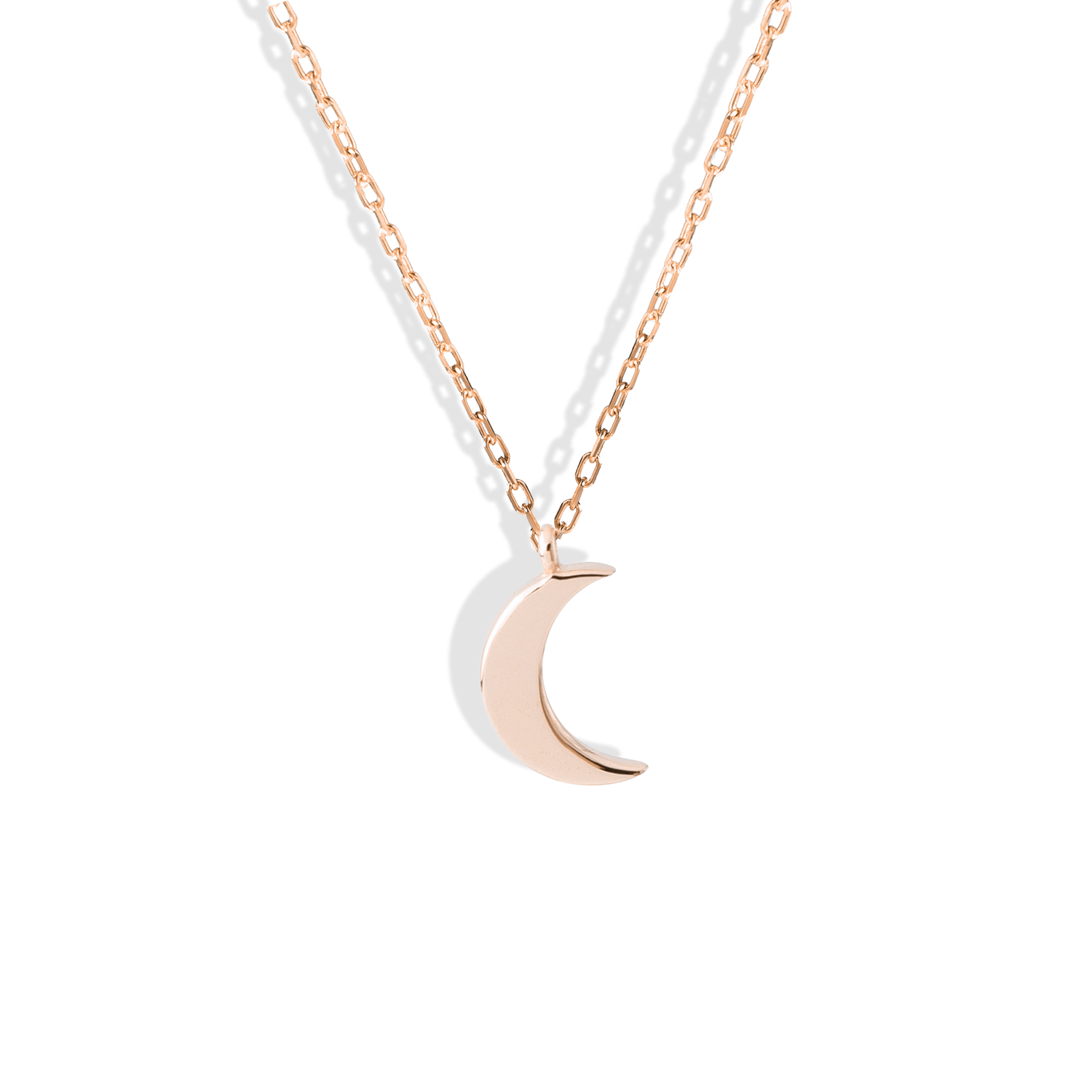 Mini Crescent Necklace 14K Gold