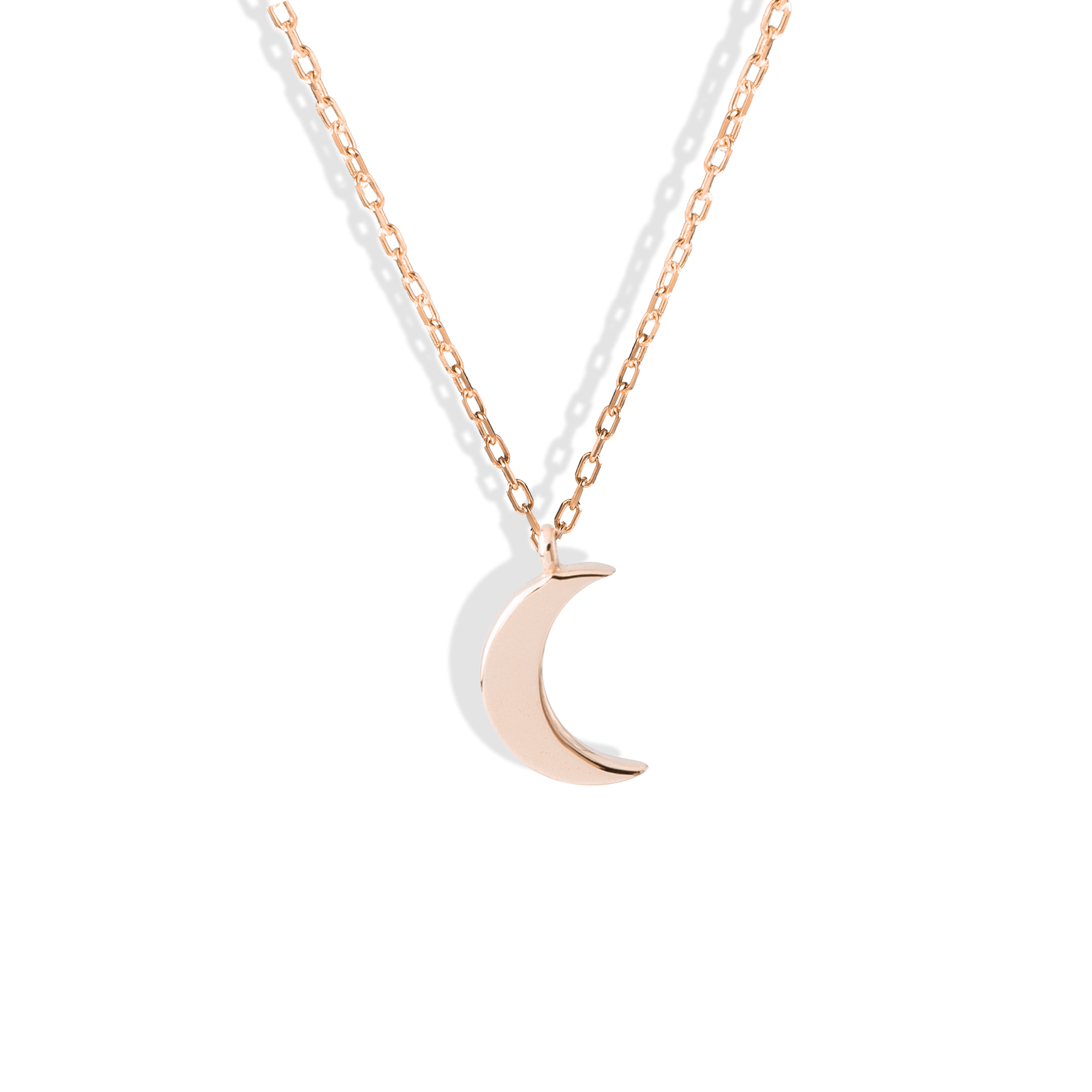 Mini Crescent Necklace 14K Gold